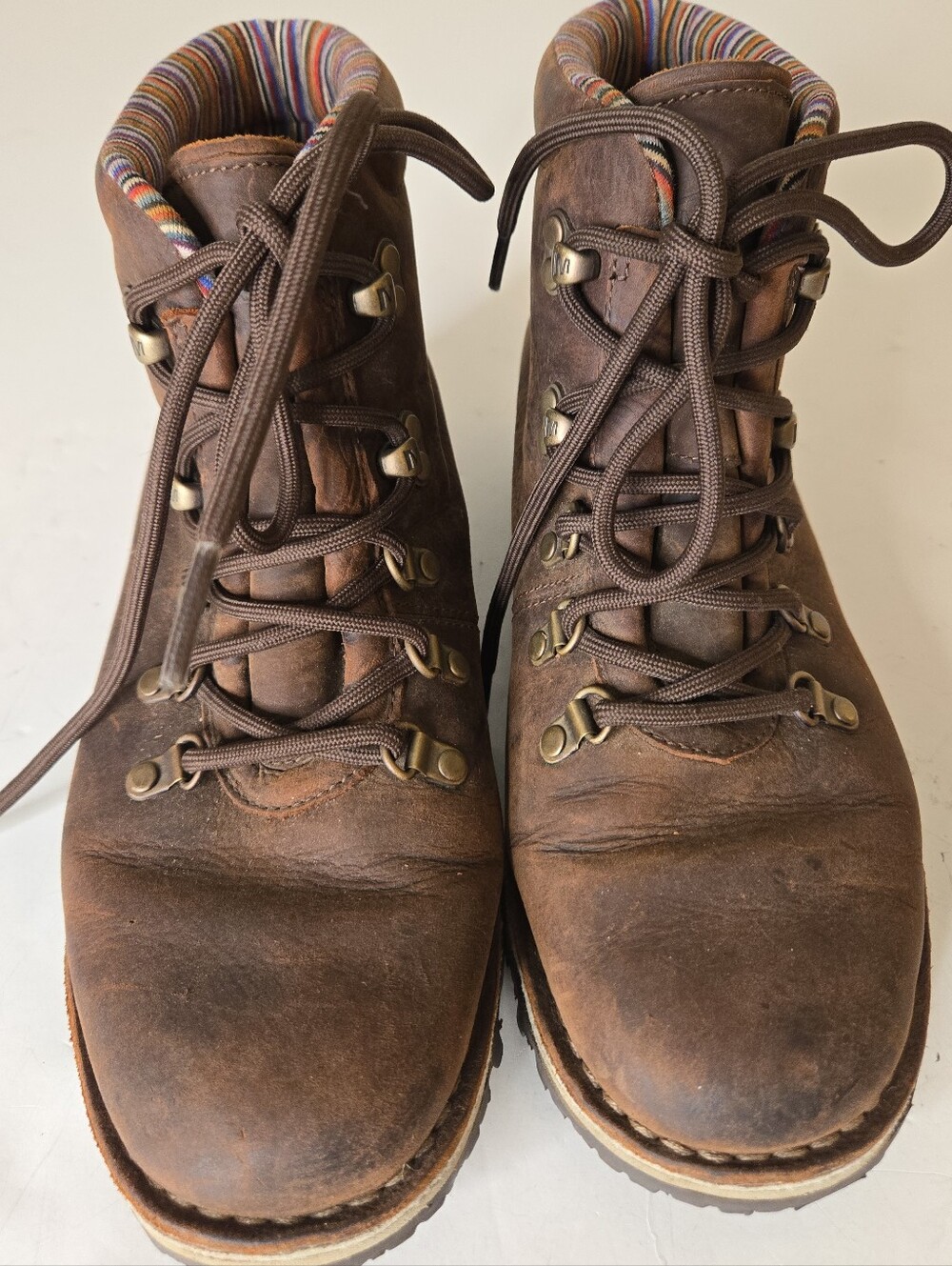 Merrell Wilderness Boots Valley Brown Hiking Boots Vibram Sole Women's 8